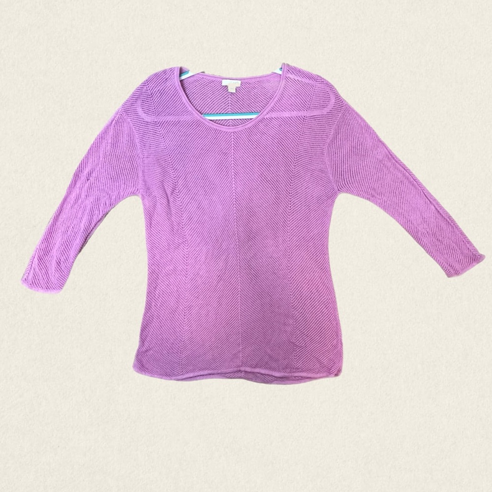 J. Jill Open Knit Pullover Sweater